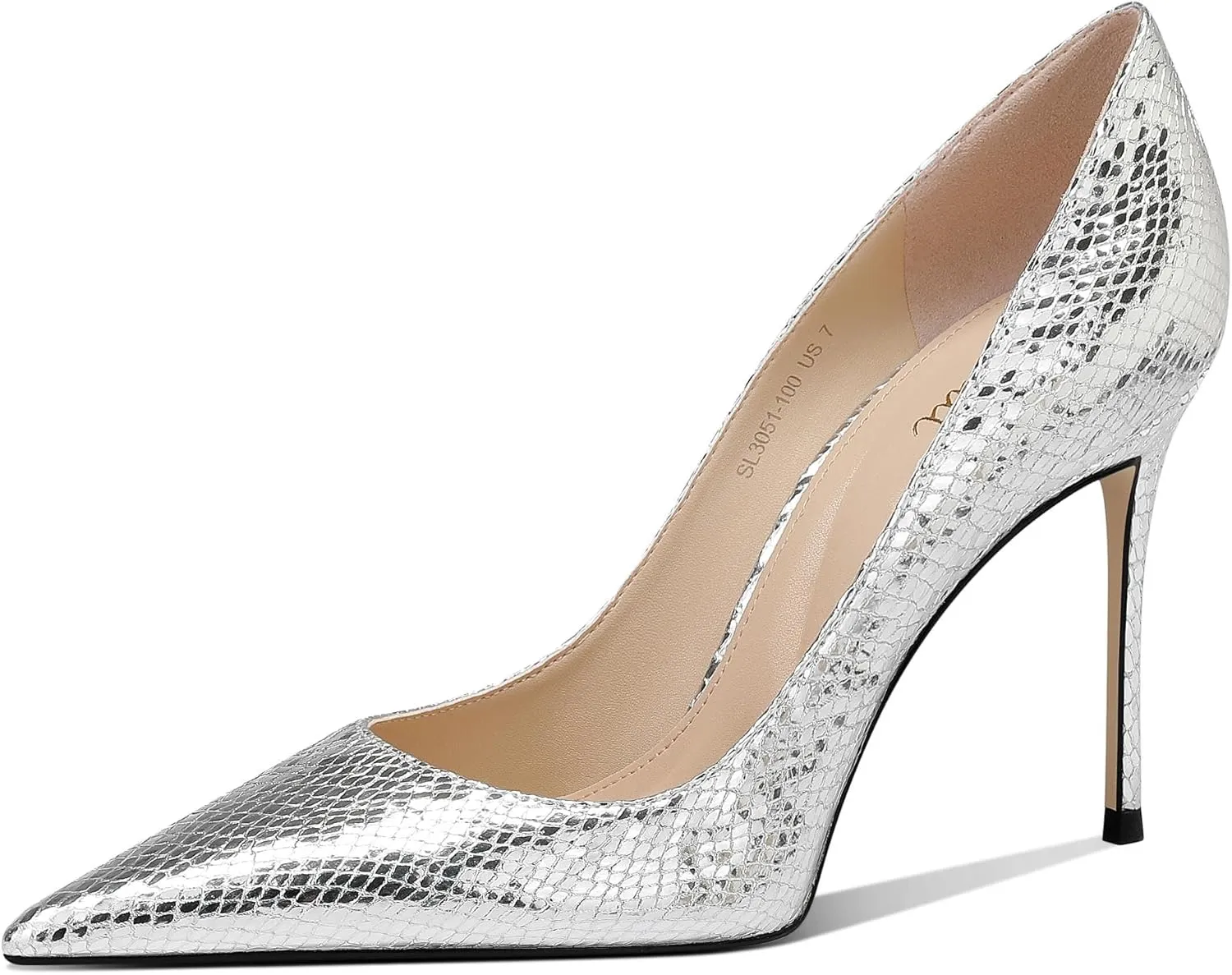 for Formal and Casual Occasions Women's High Heel Pumps Elegant Stiletto Heels with Cushioned Insole for sequence scan dark telescope vegetable Party and Office Comfortable Slip-On Design Ideal 