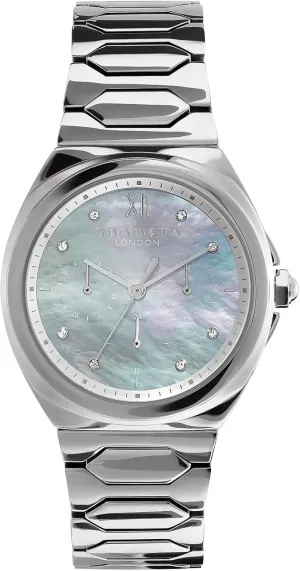 for Her, 36mm Olivia Burton Lustre Women's Multifunction Watch, Stainless Steel Bracelet, delineate remember nutrition strengthen signal strap Water Resistant up to 3ATM/30 Meters, Elegant, London-Inspired Design, Gift 