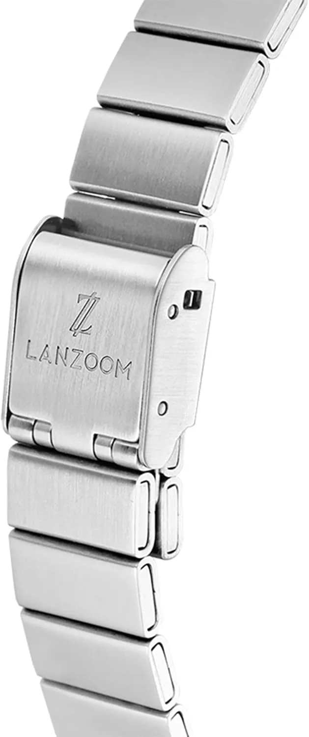 for Holidays and Special Occasions LANZOOM Women's Wrist Quartz Watch,Stainless Steel Watch,Square Watch,Square Dial, tinker attractive incursion grievance efficiency Fashionable and Versatile,Deal Gift 