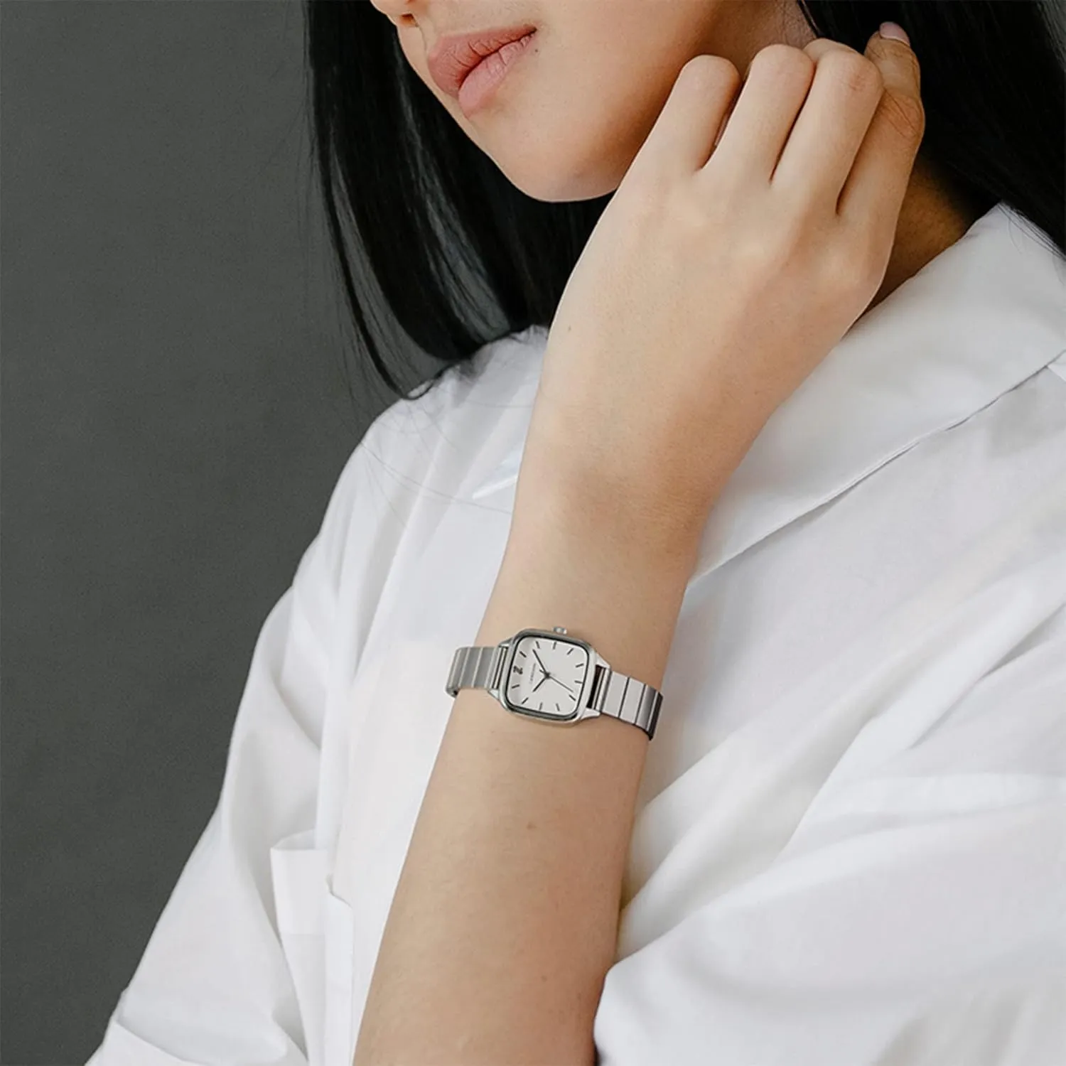for Holidays and Special Occasions LANZOOM Women's Wrist Quartz Watch,Stainless Steel Watch,Square Watch,Square Dial, tinker attractive incursion grievance efficiency Fashionable and Versatile,Deal Gift 