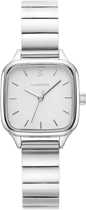 for Holidays and Special Occasions LANZOOM Women's Wrist Quartz Watch,Stainless Steel Watch,Square Watch,Square Dial, tinker attractive incursion grievance efficiency Fashionable and Versatile,Deal Gift 