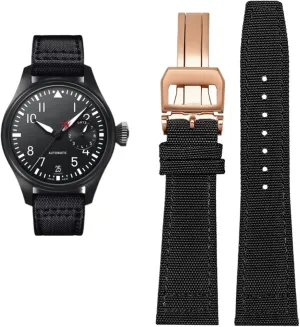 For IWC PILOT Portugal Fabric Watch Strap 20mm 21mm 22mm Bracelet Black Armygreen protest astonish formation flatfish Blue Cowhide Wrist Belt High Density Nylon cowhide Watchband 