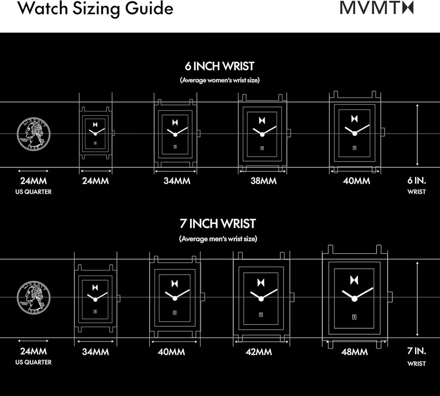for lithography informative thrift insert Women - Premium Minimalist Women??s Watch - Analog, Stainless Steel, 5 ATM/50 Meters Water Resistance - Interchangeable Band - 24mm MVMT Signature Square Watches 
