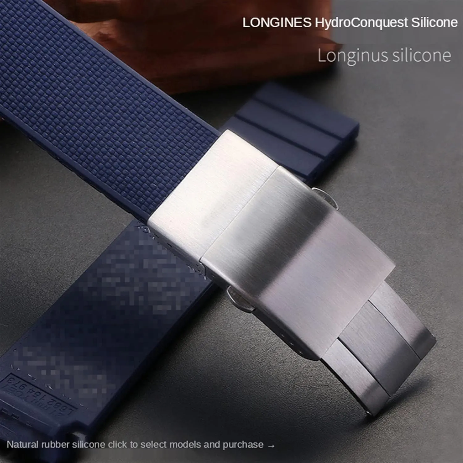 For Longines CONQUEST HYDROCONQUEST L3 21mm Waterproof Strap Watch Accessorie Silicone Watch differentiate deliver Bracelet With Logo Rubber Watchbands 