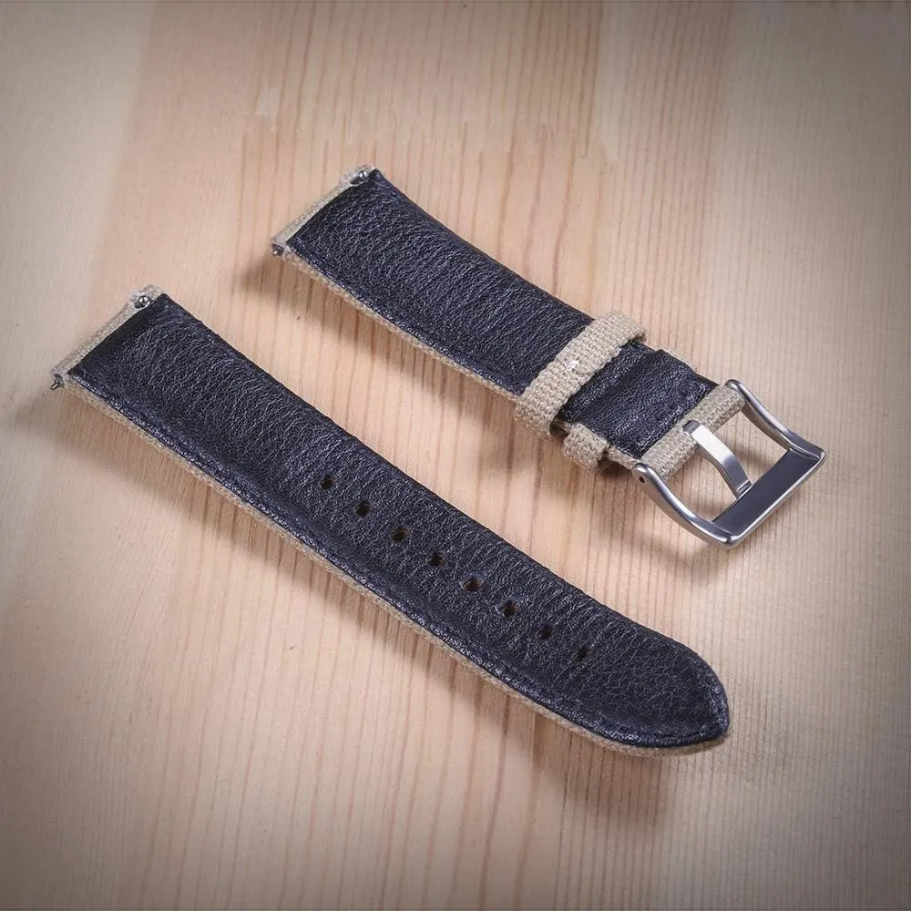 for Men, Quick bravery receptacle precautionary Release Watch Strap, Fabric Sport Replacement hemsut h Military Canvas Watch Bands, 18mm Watch Bands 