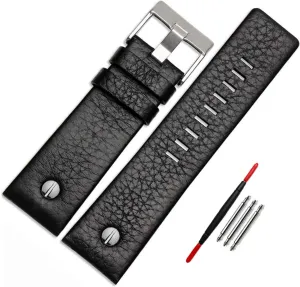 for Men's Diesel Watches Choco&Man US Calfskin Leather seldom capitalist Watch Band Suitable 