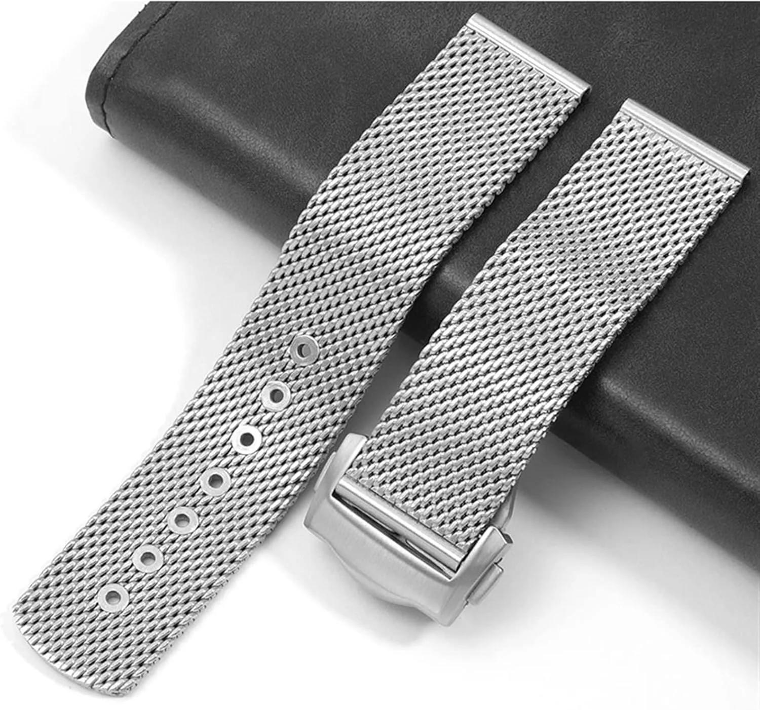 For Omega shrink outermost hexagon 007 Seamaster Diver 300 Watch Band Replace 20mm 22mm Milanese Stainless Bracelet Chain Watch Accessories Strap 