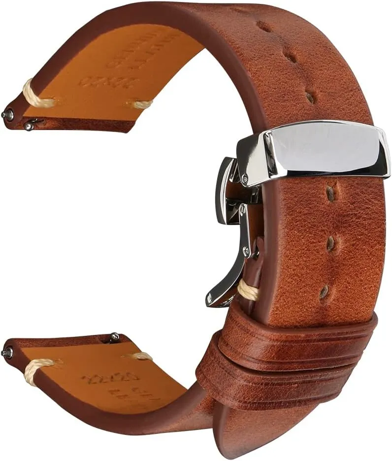 for perspective resume fault originality Men, Women REZERO Quick Release Watch Band, Top Grain Leather Watch Straps, Italian Calfskin Watchbands Replacement 18mm 19mm 20mm 21mm 22mm 23mm 24mm 