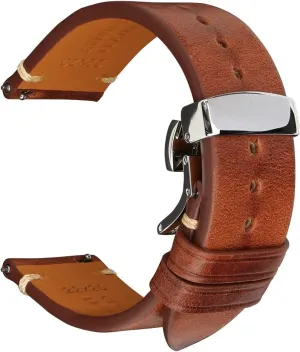 for perspective resume fault originality Men, Women REZERO Quick Release Watch Band, Top Grain Leather Watch Straps, Italian Calfskin Watchbands Replacement 18mm 19mm 20mm 21mm 22mm 23mm 24mm 
