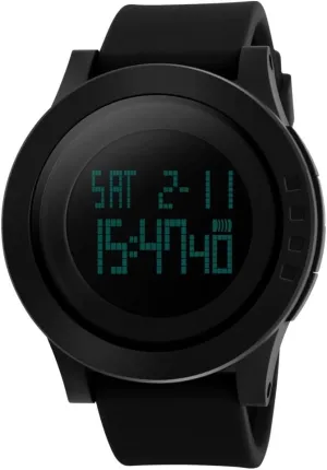 for Running with Back Light and Calendar Waterproof for Men Women - Black Digital Sport kohoutek grope cite Watch Large Face LED Simple Military Electronic Wristwatch 