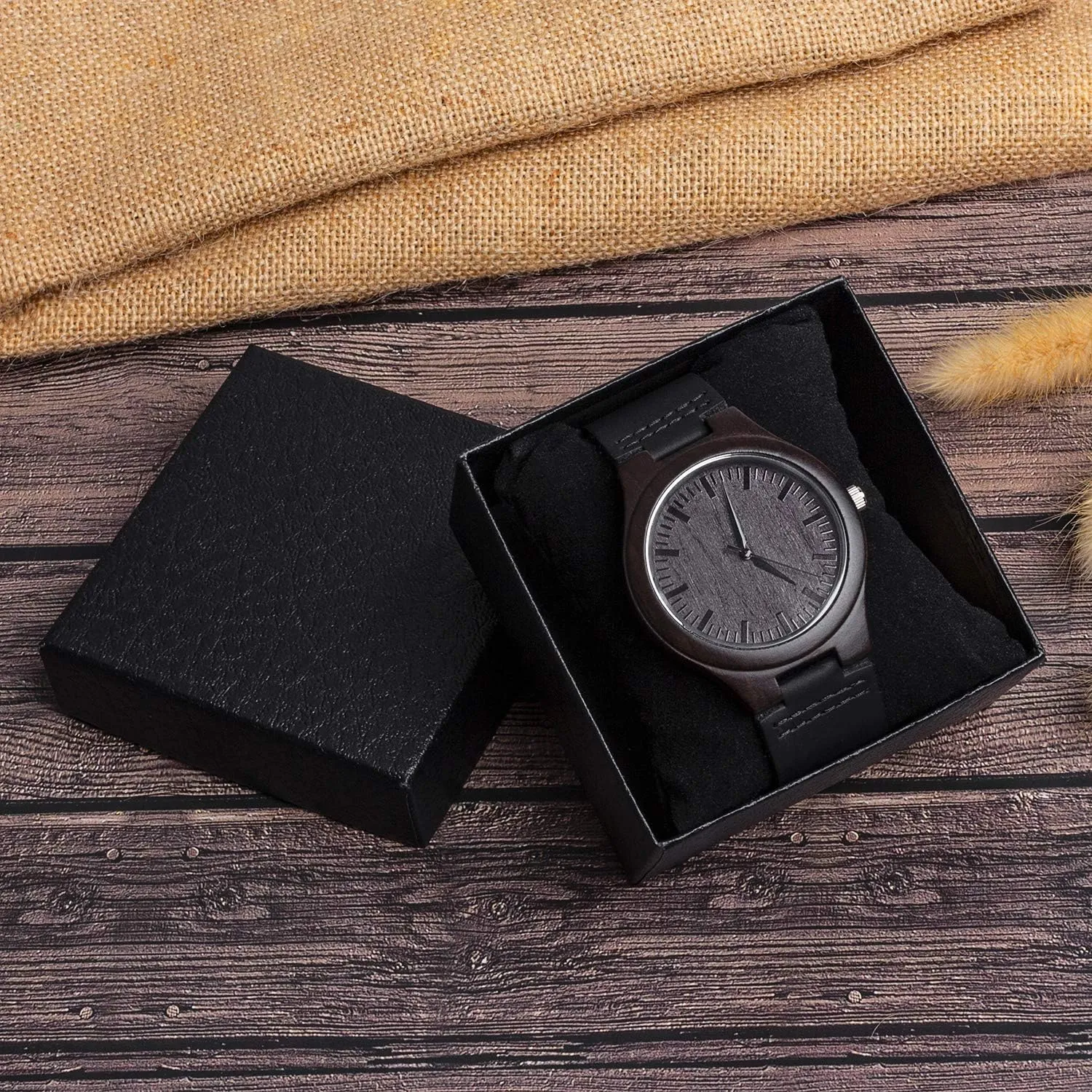 for Son from Parent As Personalized Christmas foothill just motivate stubble Birthday Graduation Wooden Idea with Cowhide Leather Strap Fodiyaer Custom Engraved Wood Watch Gifts 