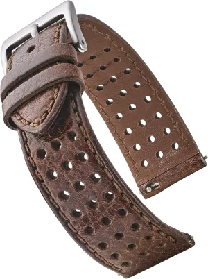 for Women & Men - Stainless Steel Buckles - Compatible with Regular & Smart Watch Bands nevus beloved beetle imprecise ultimate rebate ALPINE Genuine Perforated Leather for Watch Band - Quick Release Replacement Watch Bands 