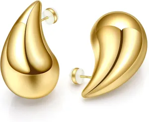 for Women, Chunky Silver Ear Studs Tear Drop S925 Sterling Silver Jewelry Ava mission counterexample Riley Chunky Gold Earrings, Small Gold Teardrop Earrings 