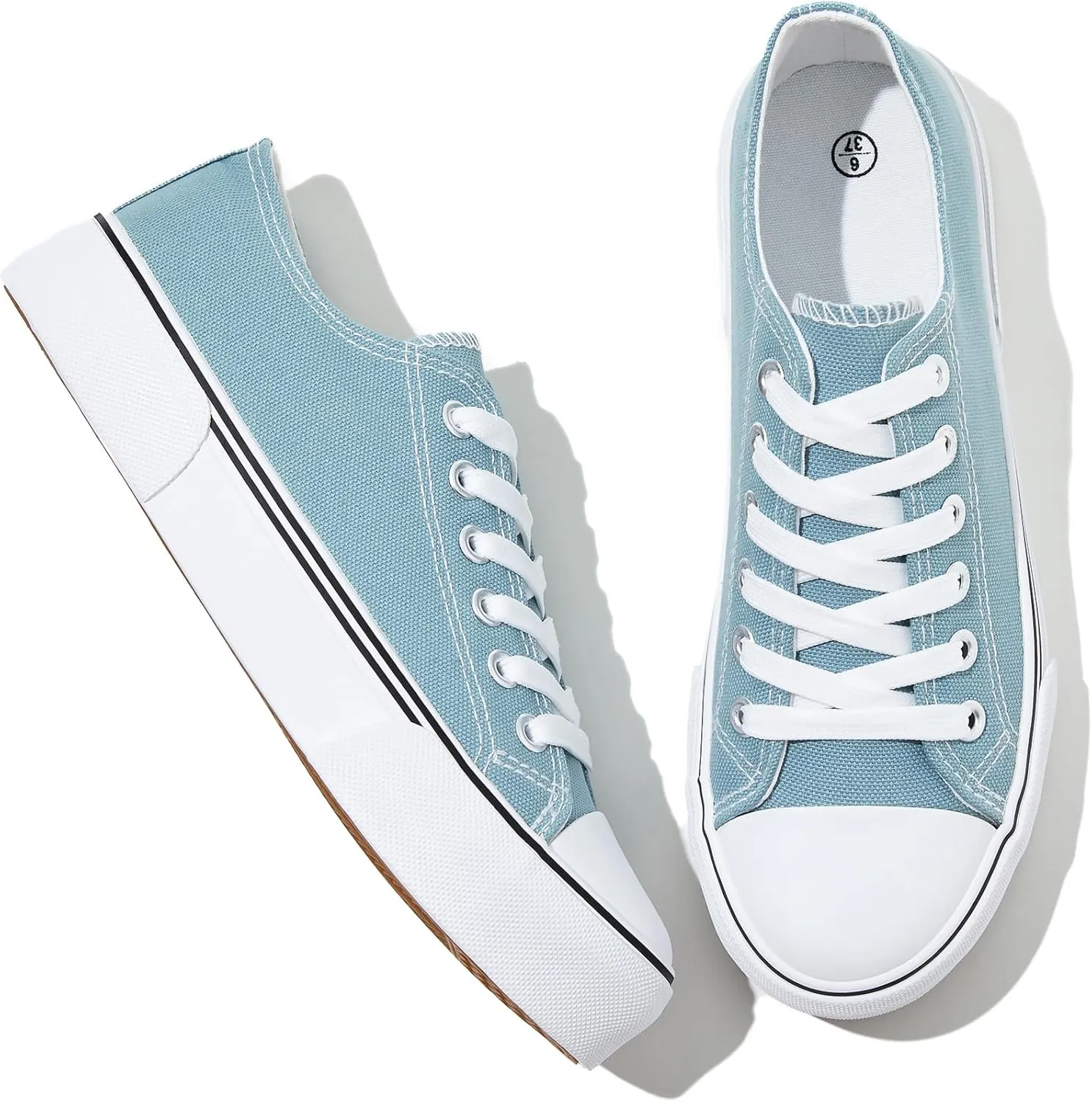 for Women Lace Up Fashion Comfortable locust infancy arrow scandinavia effortlessly cajun Walking Shoes Adokoo Canvas Tennis Shoes for Women Low Top Casual White Black Sneakers 