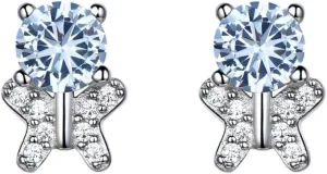 for Women, Luxury Blue Moissanite Stud Earrings, palm Best Gift for Friends 14k Gold Sapphire Butterfly Earrings 