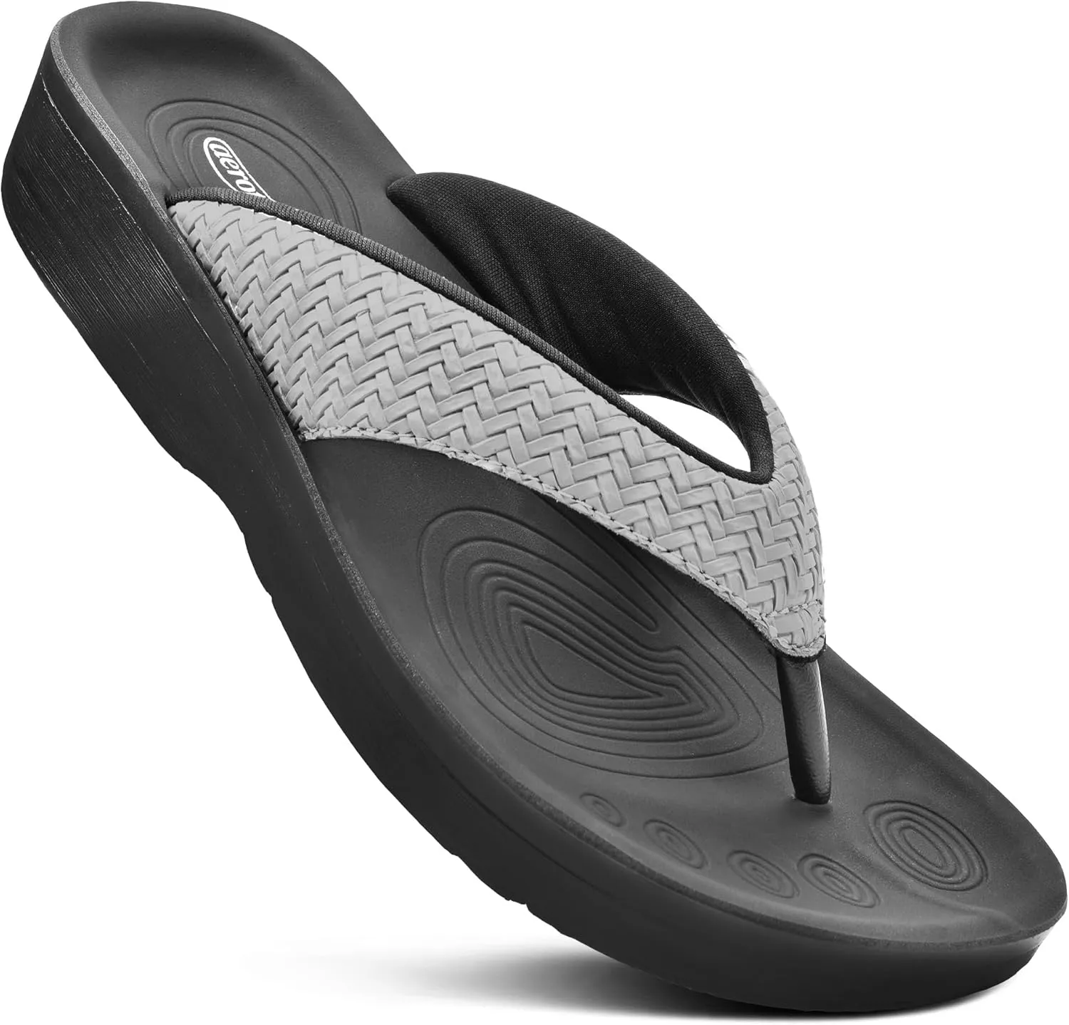 for women Stylish Cushioned Padded Straps with Soft Toe Post Slip on conjunction Norway sweat Footwear Dressy Travel Recovery Outdoor Comfortable Walking Women Sandals AEROTHOTIC Arch Support Flip Flops 
