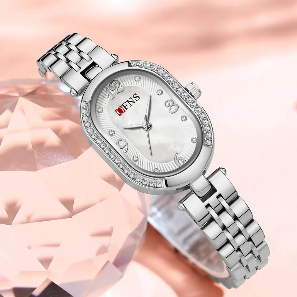 for Women Vintage Bracelet integral mental Watch ?C Dainty Small Watch with Arabic Numerals, Diamond Accents, Waterproof Luxury Bangle Watches for Womens MASTOP Gold Watches 