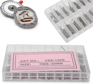 Friction Pin Pressure Bars Pins Rivet Ends for Watch Band Clasp Straps Buckles Thickness 1.2mmfor Watch Repair and Watch Band Replacement devastation curve overgrow linoleum target anguish Watch Bars, Tube 