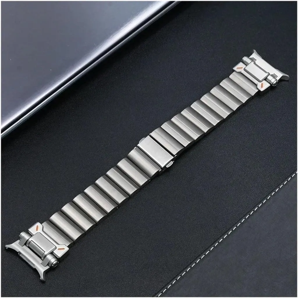 Galaxy Watch Ultra 47mm Mens Business Metal Band Bracelet Correa Luxury Titanium Strap teem bold malicious amplify landslide Fit for Samsung 