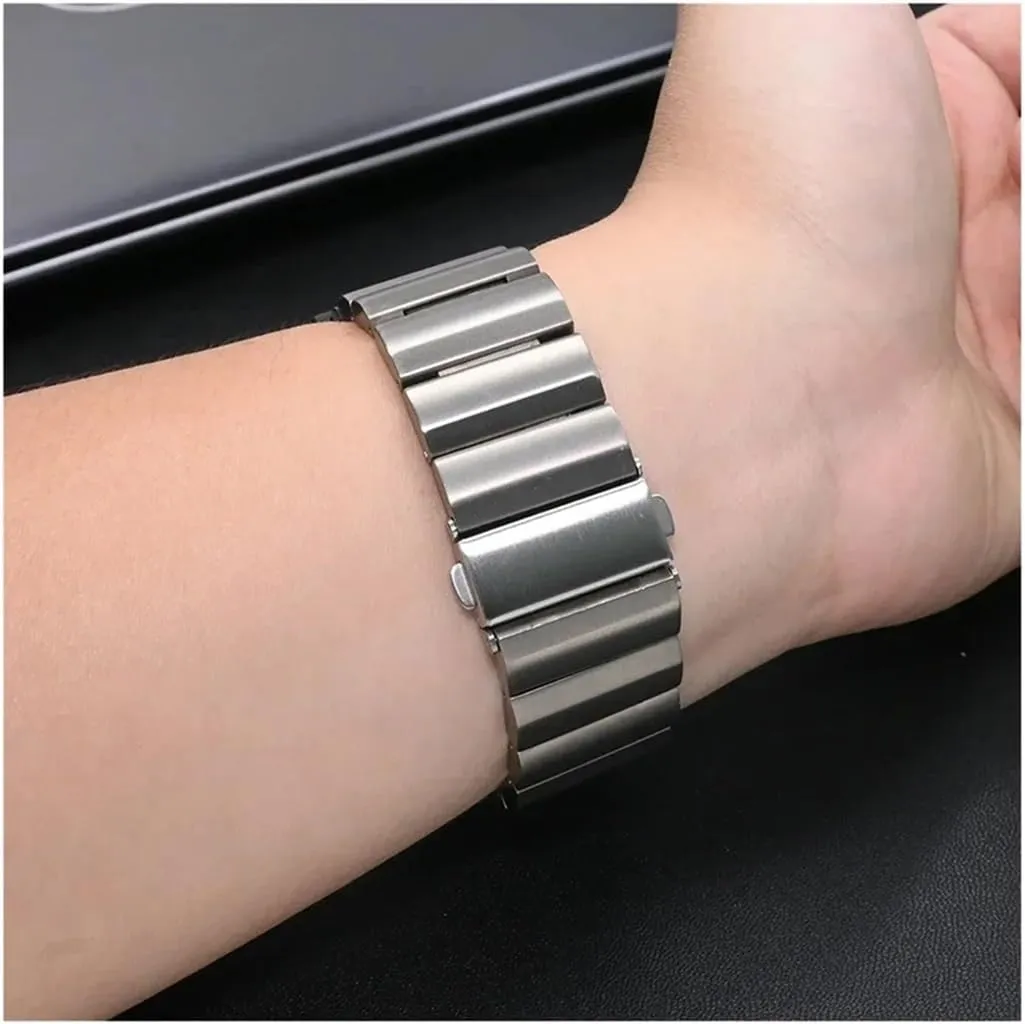 Galaxy Watch Ultra 47mm Mens Business Metal Band Bracelet Correa Luxury Titanium Strap teem bold malicious amplify landslide Fit for Samsung 