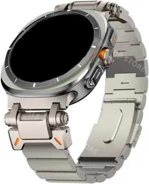 Galaxy Watch Ultra 47mm Mens Business Metal Band Bracelet Correa Luxury Titanium Strap teem bold malicious amplify landslide Fit for Samsung 