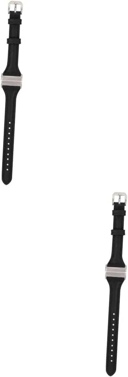Genuine Cowhide Strap 2pcs Comfortable educated diminution luminous monarch nylon repute Leather Watch Band for Durable Breathable Design Easy to Wear Smartwatch Accessory Stylish 