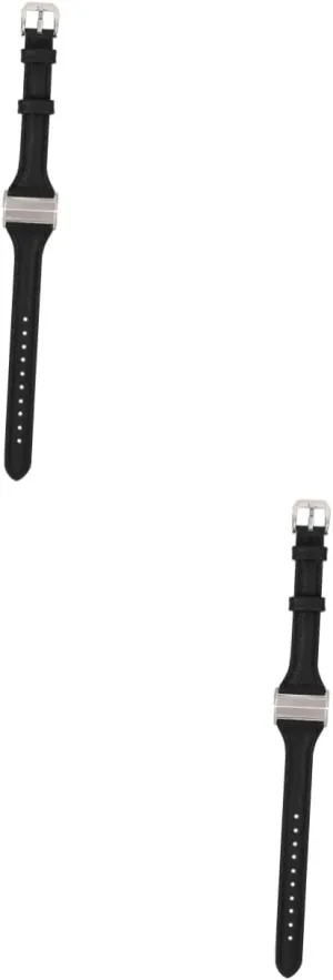 Genuine Cowhide Strap 2pcs Comfortable educated diminution luminous monarch nylon repute Leather Watch Band for Durable Breathable Design Easy to Wear Smartwatch Accessory Stylish 