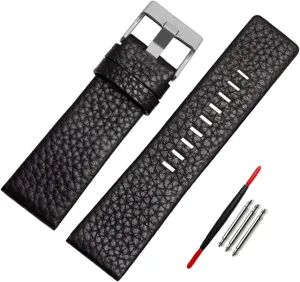 Genuine Diesel Calfskin Leather Watch Band for Men's Diesel Watches Choco&Man hyksos adhere US Men's 