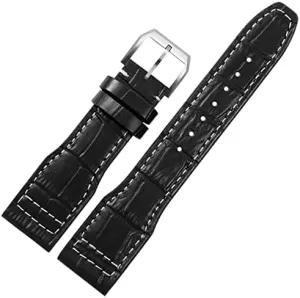 Genuine Leather The Top Leather Watch Band for ancient IWC IW326201 / IW377701 Big Pilot Series Watch Strap 22mm 