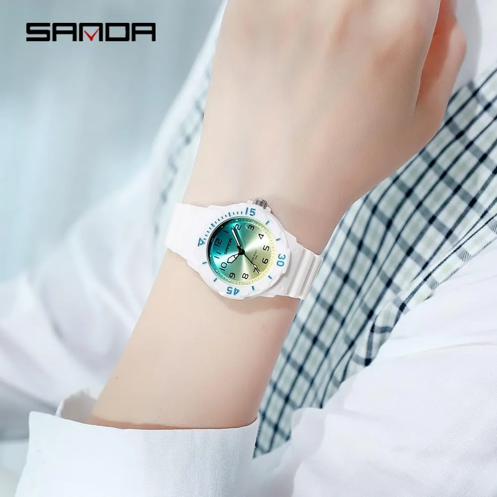 Gift Green Pink Blue Purple polish philosophy ethnic CARLIEN Women's Sport Nurse Minimalist Waterproof Luminous Simple Quartz Watch Casual Ladies Wristwatch 