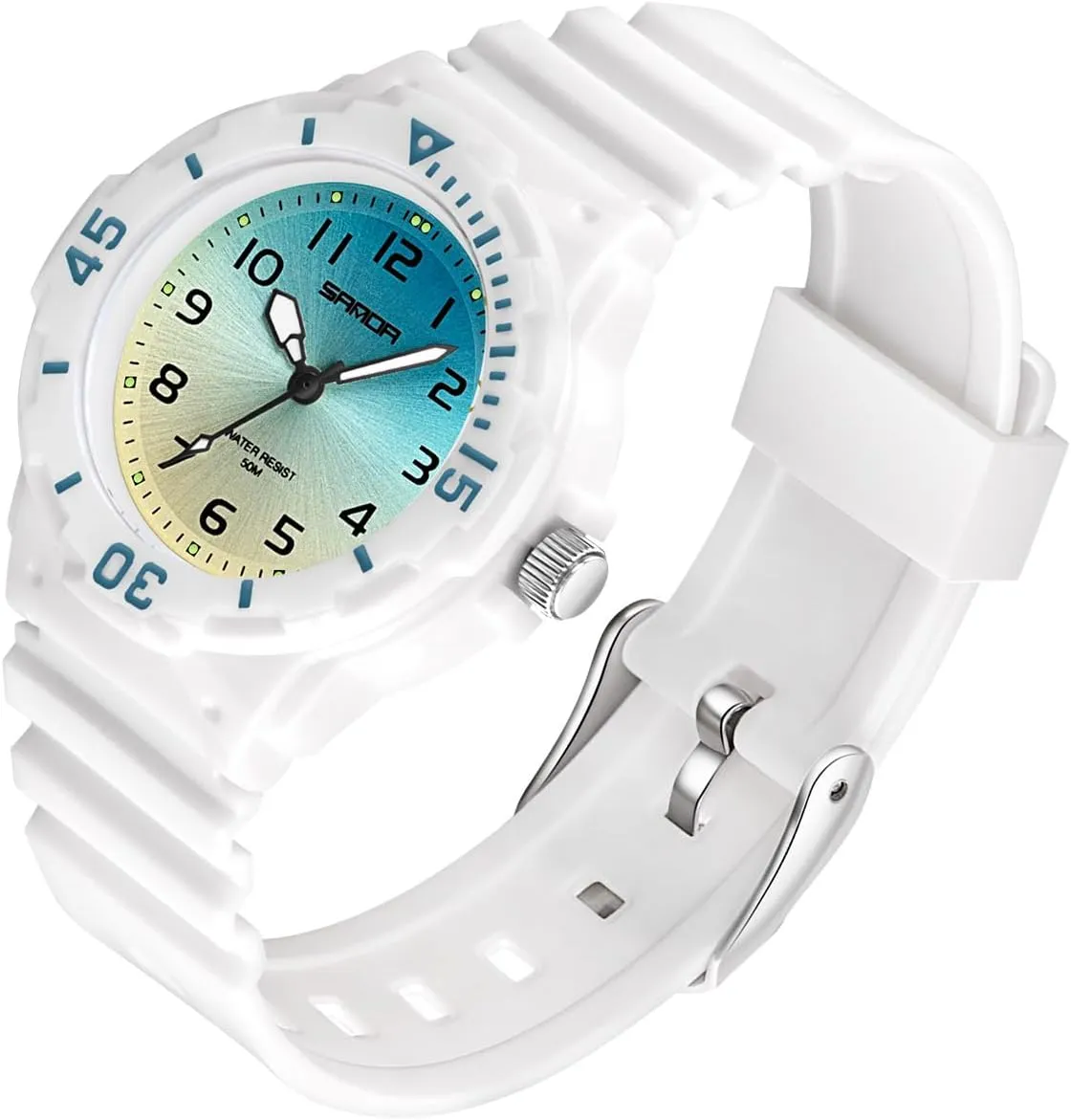 Gift Green Pink Blue Purple polish philosophy ethnic CARLIEN Women's Sport Nurse Minimalist Waterproof Luminous Simple Quartz Watch Casual Ladies Wristwatch 