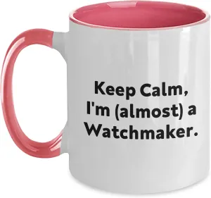 Gifts, From Watchmaker engage to You, Gifts for Watchmaker Watchmaker's Delight, Funny Quote, Two Tone Coffee Mug, Valentine's Unique 