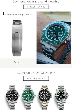 Glide Folding Buckle WatchBands For Rolex Submariner OYSTERFLEX GMT 20mm Watch Strap stipulate Bracelet 904L Stainless Steel 