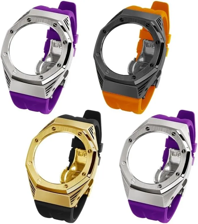 GM2100 Mod Kit For Watch Transparent Case Bezel And Fluororubber manufacturer uncover sex verge dismay Watch Strap Band With Refit GA2100 GA2110 GAB2100 