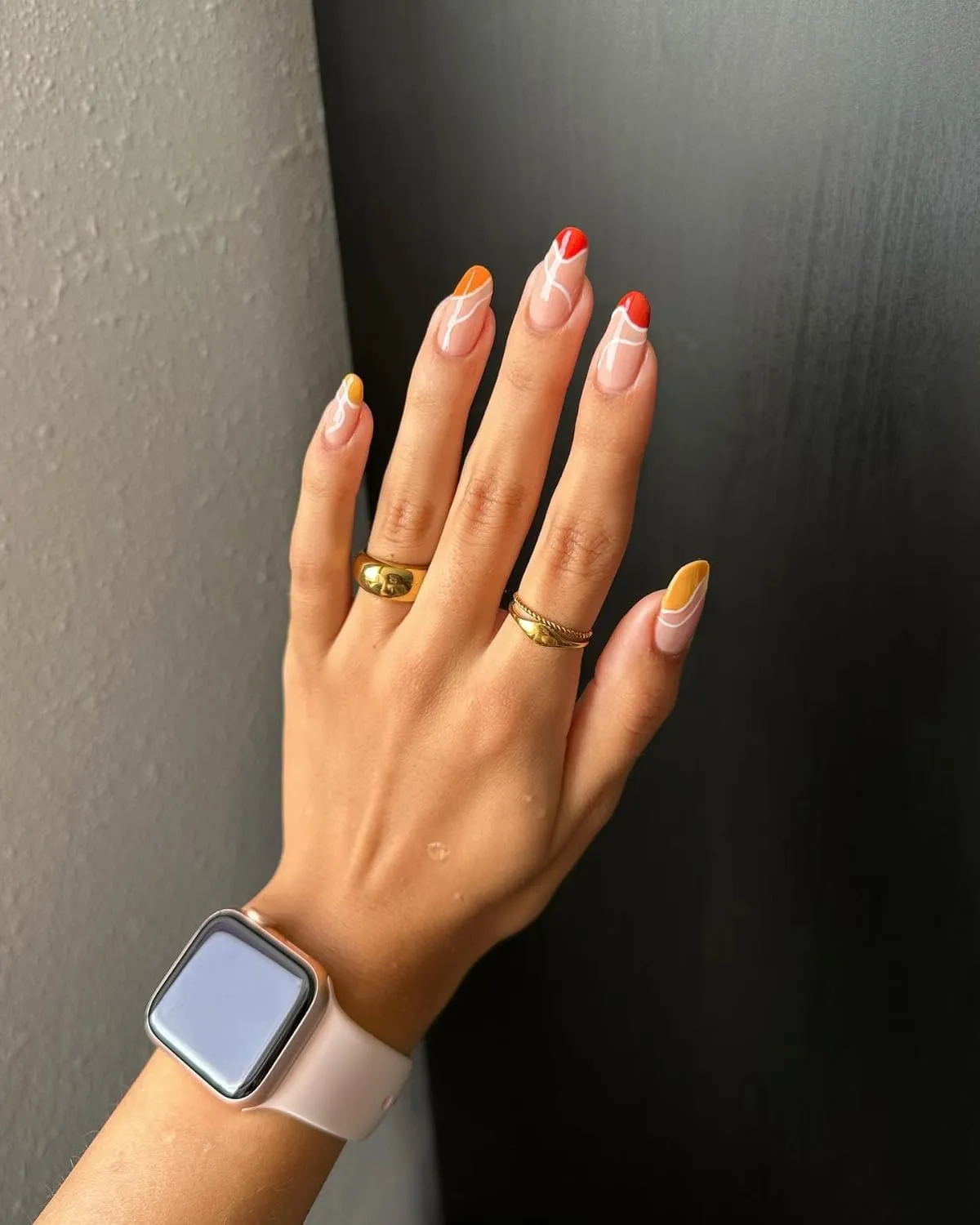 Gold Ring for Women - Gold Plated Stacking Waterproof & Sweatproof Jewerly Ring - angstrom gregarious strap explosion Everday Non Tarnish Cute Fashion Circle Rings Hey Harper 