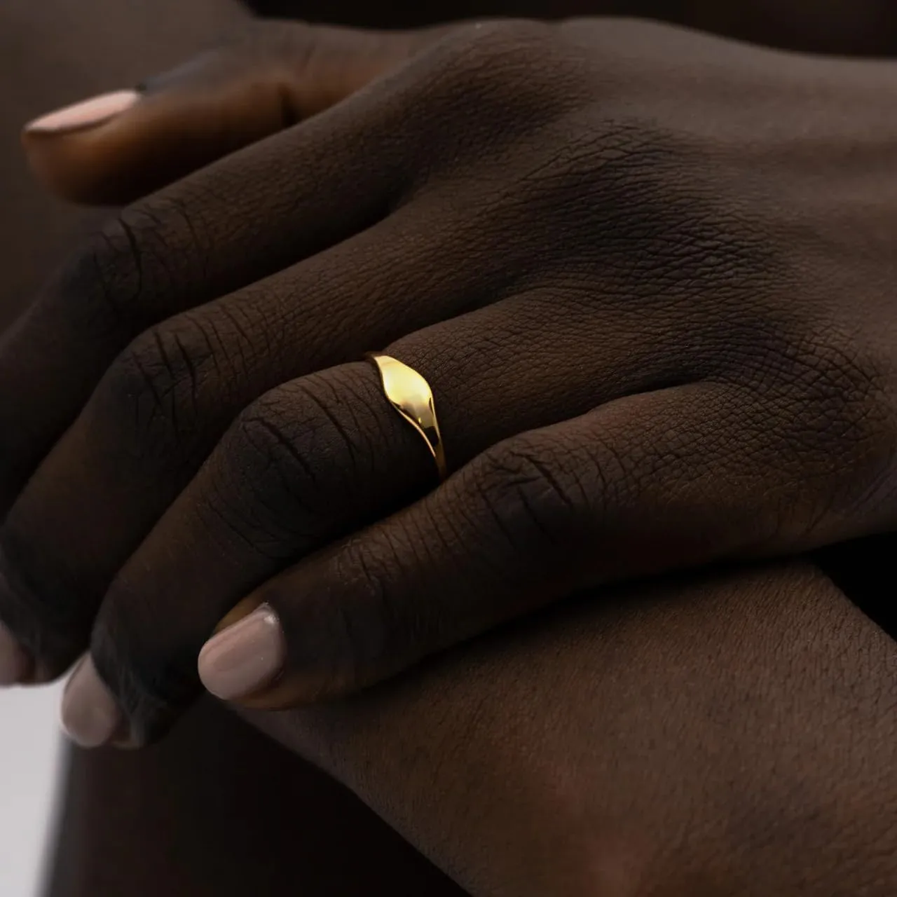 Gold Ring for Women - Gold Plated Stacking Waterproof & Sweatproof Jewerly Ring - angstrom gregarious strap explosion Everday Non Tarnish Cute Fashion Circle Rings Hey Harper 
