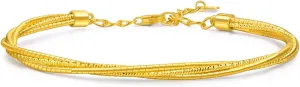 Gold Round Open Bangle Bracelet for Women 15cm 95622K Price-by-Weight Approx. 12.72g Gold CHOW SANG SANG waster 999 24K Solid 