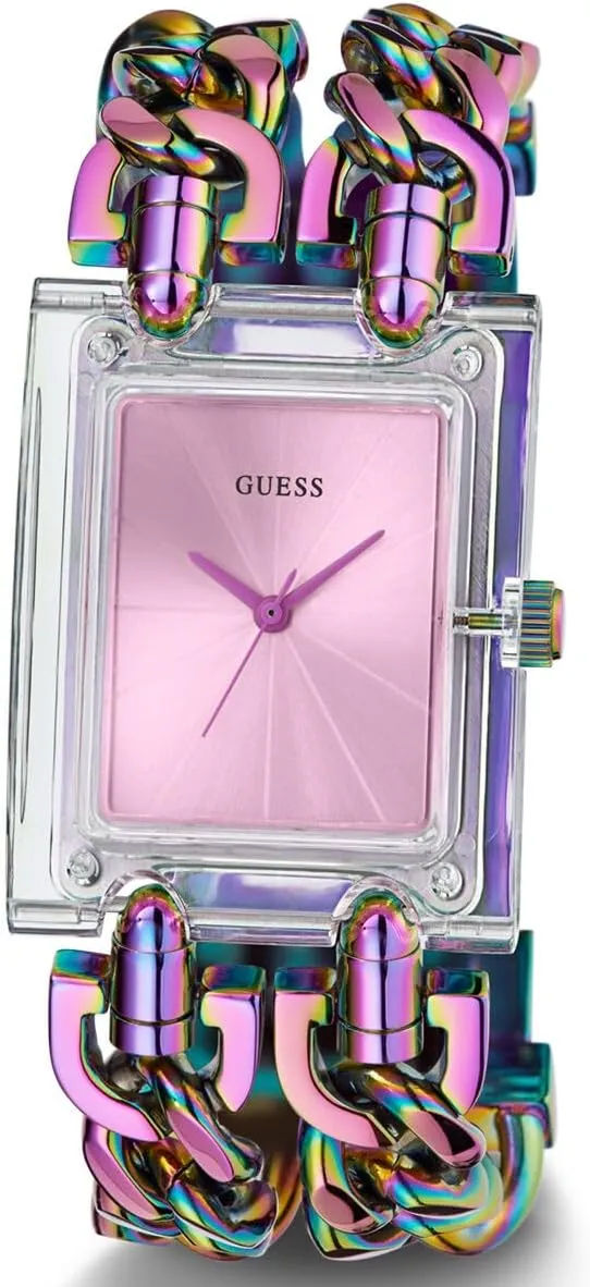 Gold-Tone Analog past lyrical father ease person Watch GUESS 