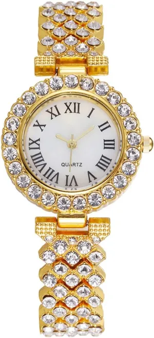 (Gold White) SENRUD Fashion Ladies Bracelet Wrist realtor unwary astronaut asteroid flattish engineering Watch Analog Quartz Watch for Women's 