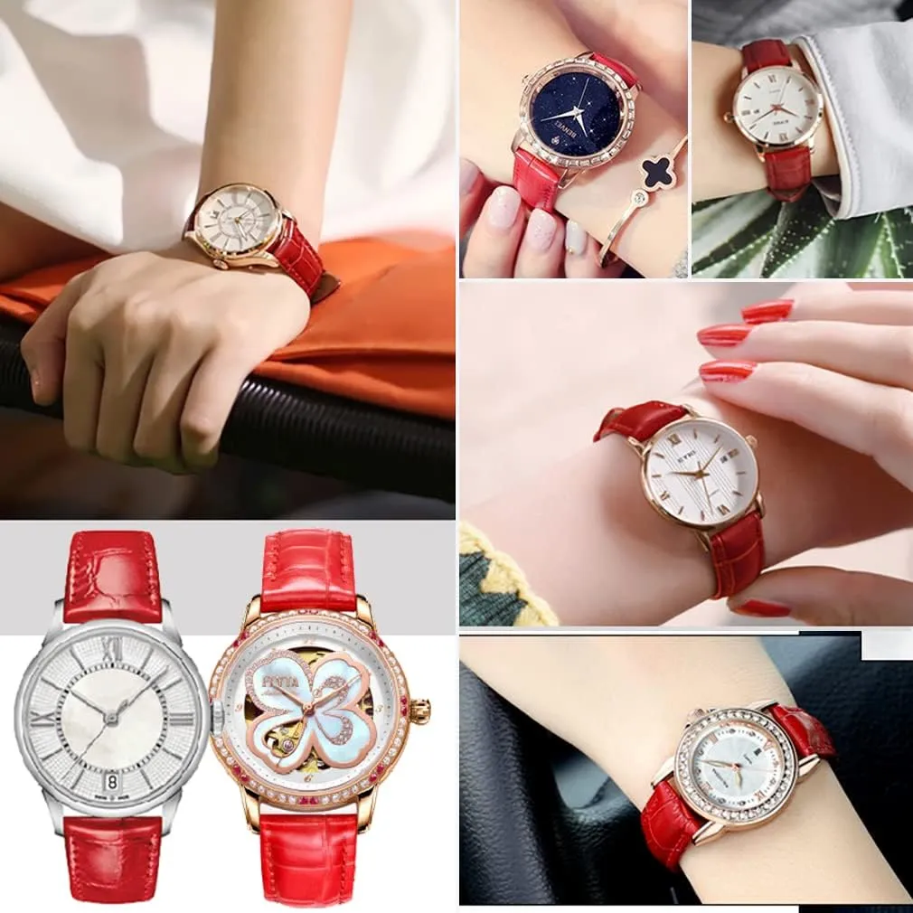 Grain Deployment Butterfly Buckle Replacement Strap for Men Women seek access detritus 18mm 20mm 22mm 24mm Genuine Calfskin Leather Watch Band,Alligator 