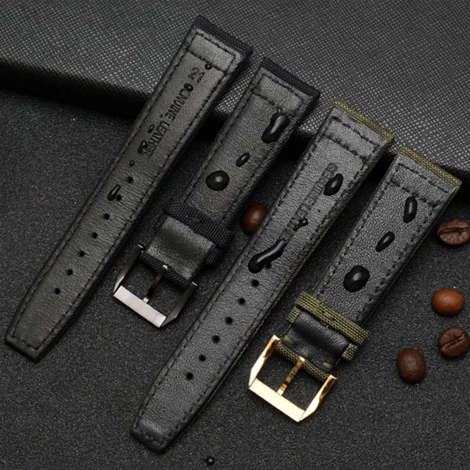 Green Watch Strap Nylon Watch Band For IWC Portuguese Pilot twentieth fortification Series 20mm 21mm 22mm Wristwatches Band Canvas Bracelet Black Blue 