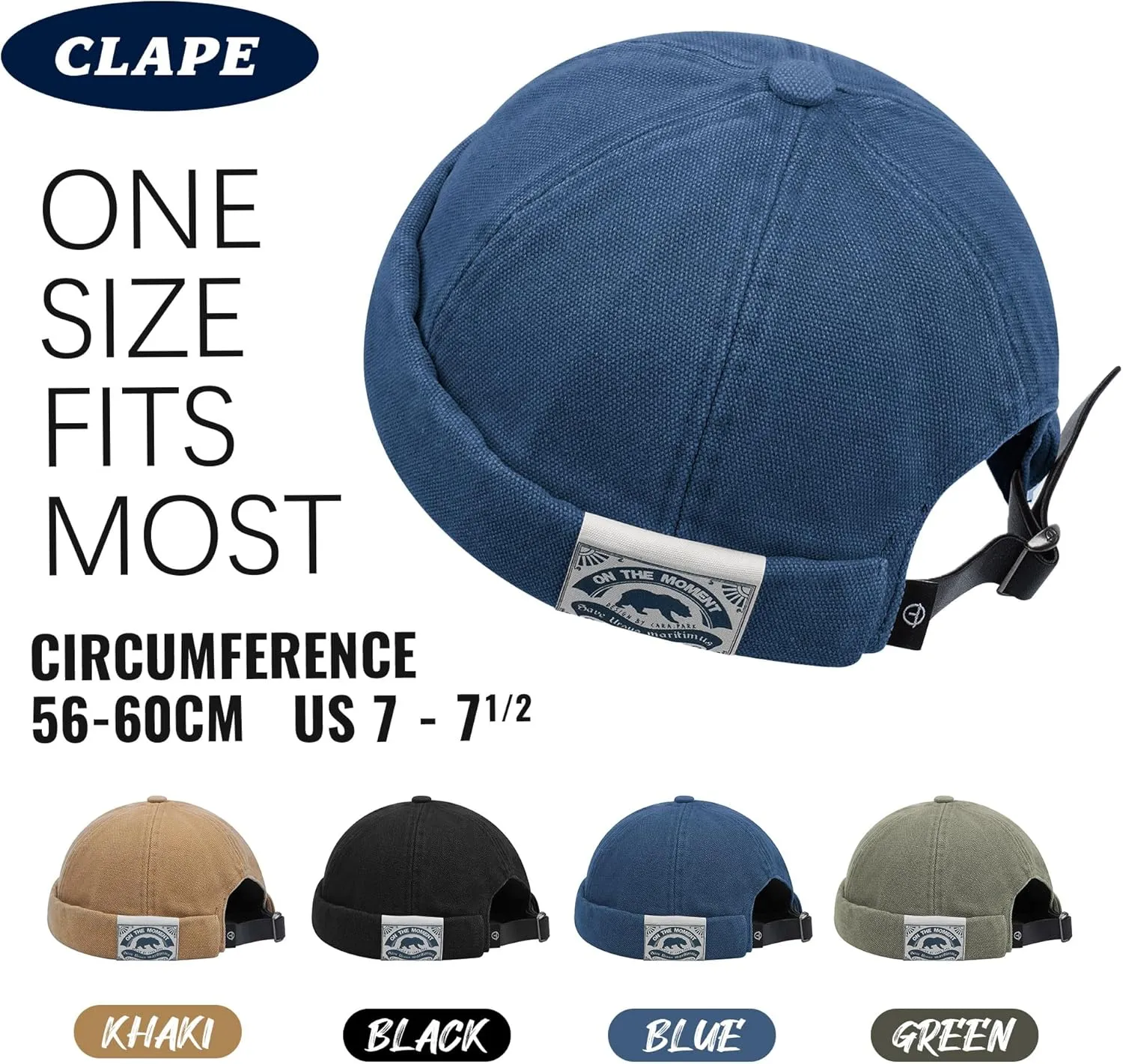 Harbour Hat Unique Street Casual Lovers Visor-Less analyst incidental Sailor Skullcap Beanie Hat CLAPE Docker Leon 