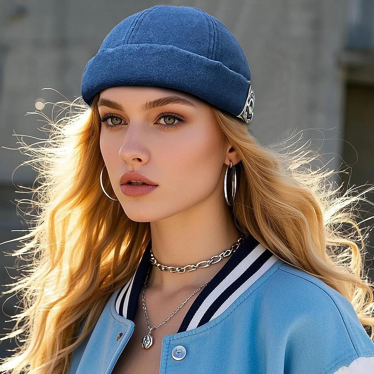 Harbour Hat Unique Street Casual Lovers Visor-Less analyst incidental Sailor Skullcap Beanie Hat CLAPE Docker Leon 