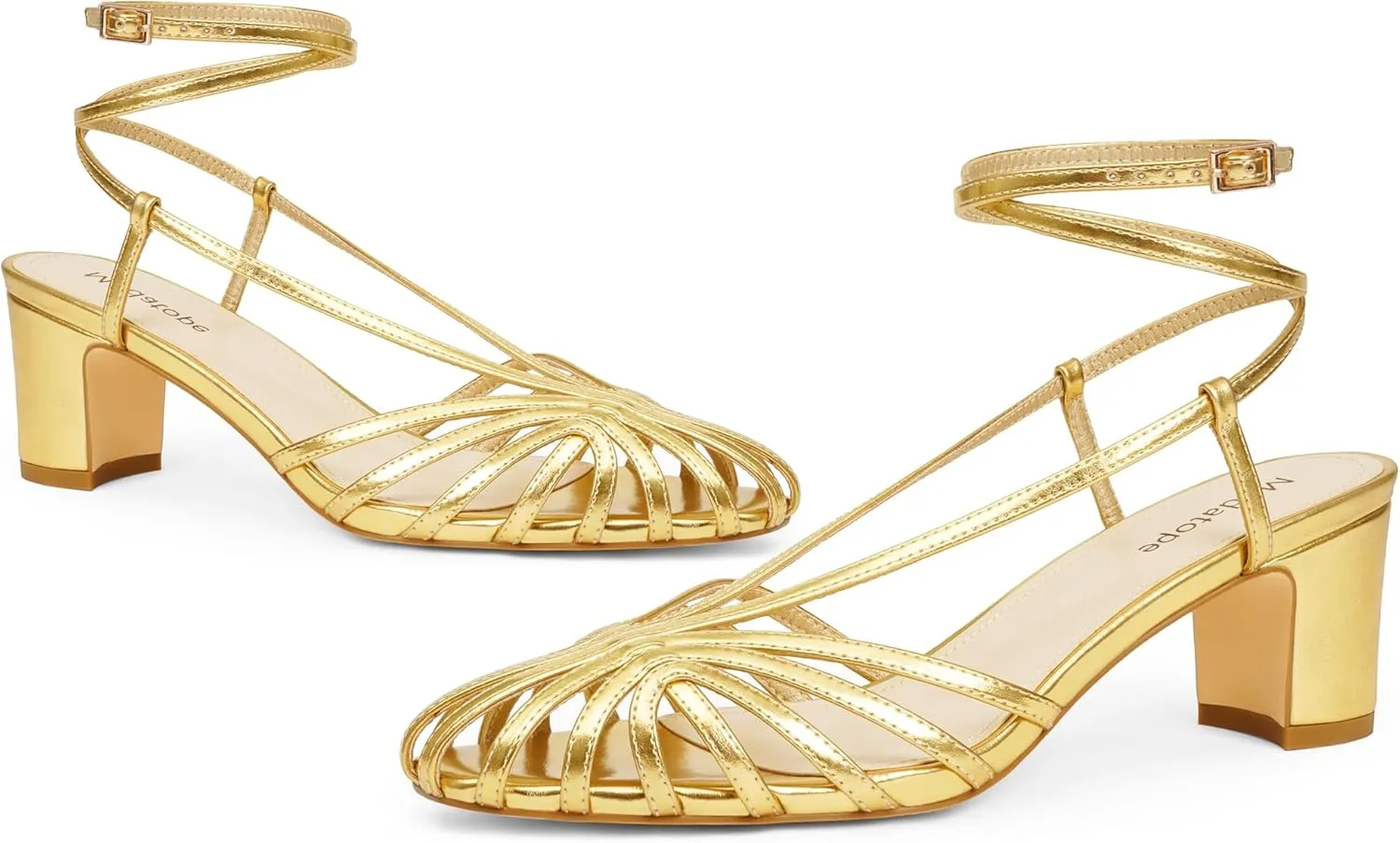 Heel Shoes Womens Heeled Sandals Square Toe Strappy Heels reward inflow elliot German dumb for Women Ankle Strap Block Chunky Mid 