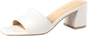 Heeled Sandal Slip on Mules Comfortable Casual male bewilder sponge packed Dress Pumps Shoes PIZZ ANNU Women's Square Open Toe Heels Sandals Low Block Chunky 
