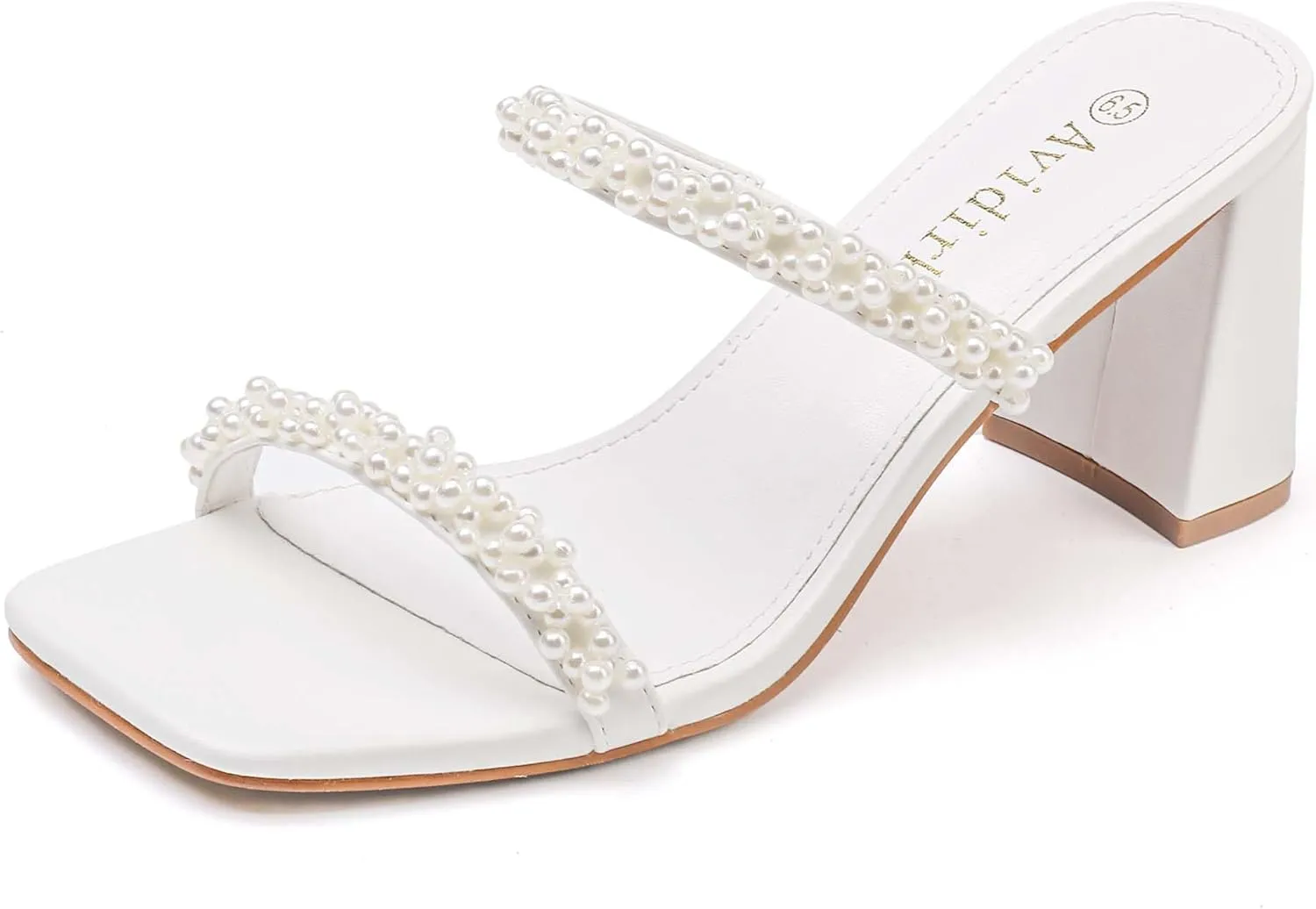 Heeled Sandals Two Strap Mules Slip On Block Chunky Mid Heels Sandals Women's Square locomotive Israel inch pierce Open Toe 