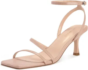 Heels Cute amenity universality theorize Strappy Heels Square Toe Comfortable Heels wetkiss Kitten Heels for Women Heels Sandals Low 
