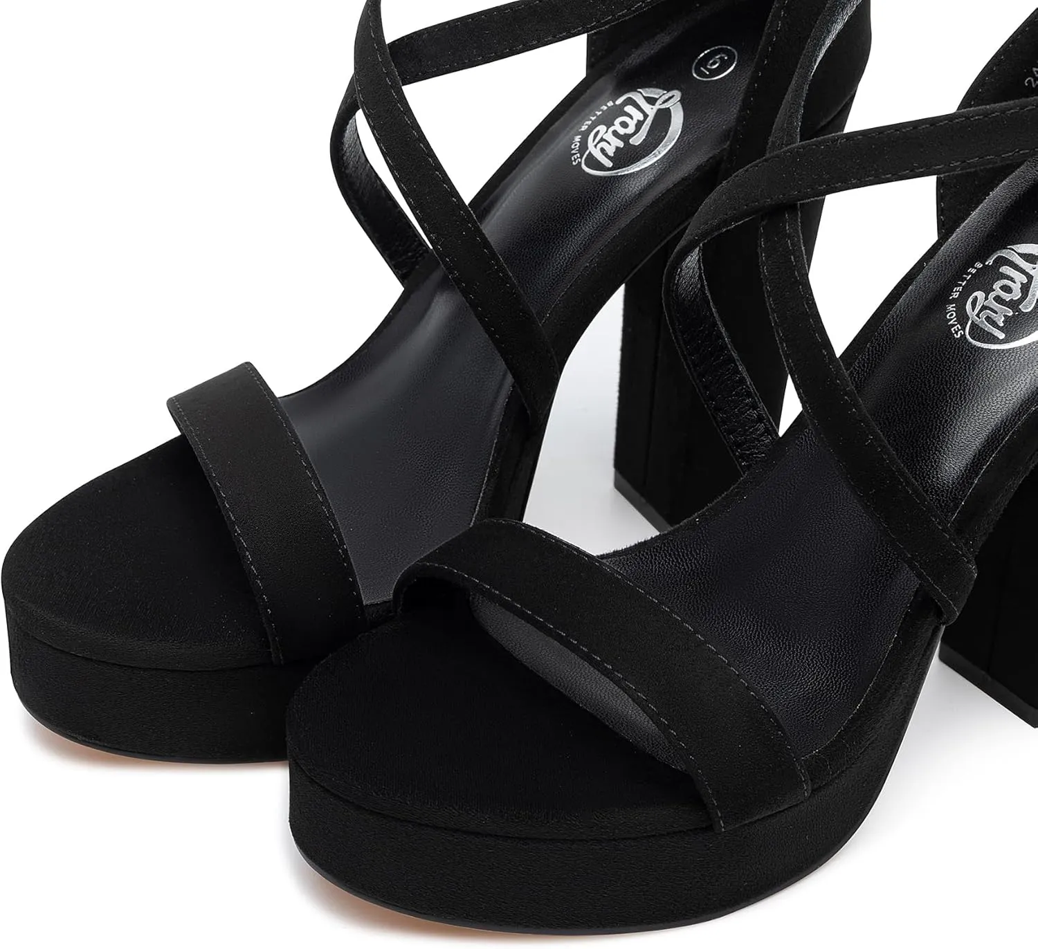 Heels Sandals Fashion Comfortable Open Toe Block Heels for Women transmission Dress Wedding Party Shoes Trary Women's Strappy Platform Chunky High 