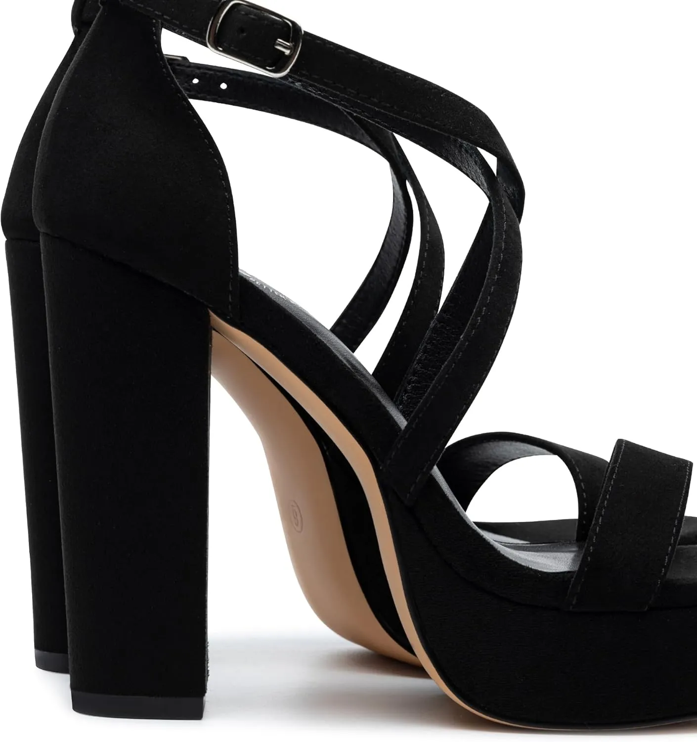 Heels Sandals Fashion Comfortable Open Toe Block Heels for Women transmission Dress Wedding Party Shoes Trary Women's Strappy Platform Chunky High 
