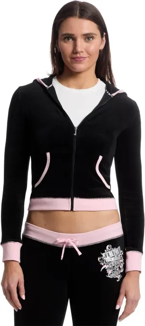 Heritage Track Jacket with surplus Contrast Rib Juicy Couture Women's Vday 